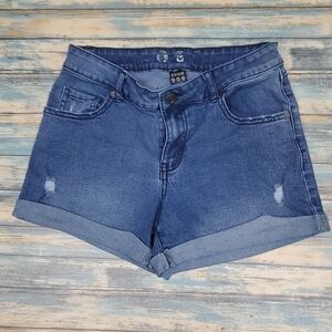 Stylish Blue Denim Jean Shorts